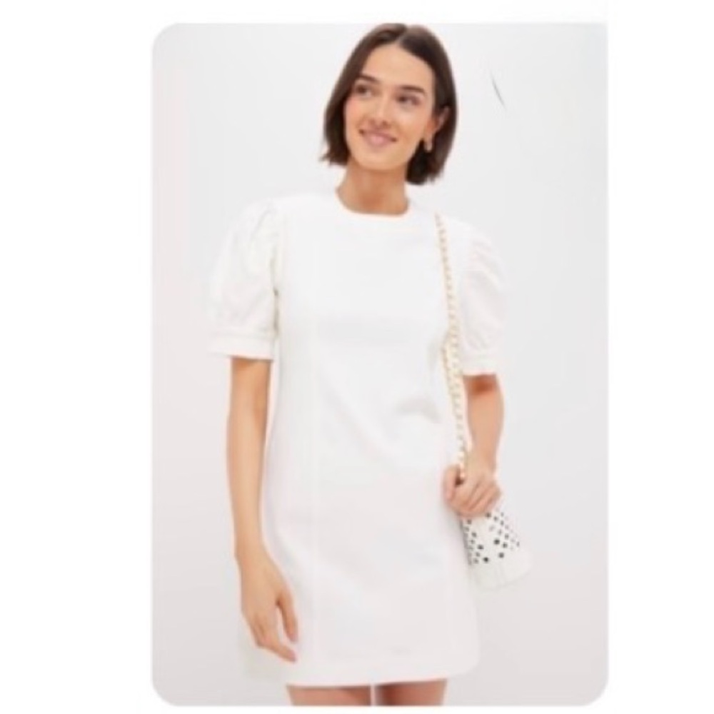 White Stretch Denim Juniper Mini Dress Hyacinth House Medium